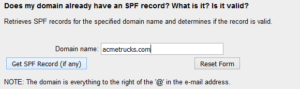 SPF Record example for Office 365 migration